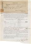 (MILITARY--CIVIL WAR UNION.) WHITTINGTON, ROBERT. Soldier''s ""bounty"" application and receipt.